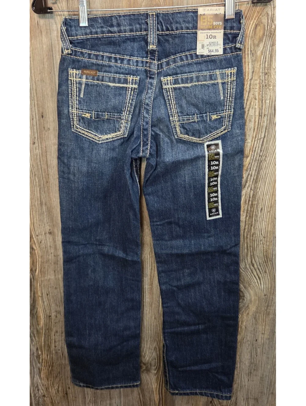 Ariat B5 Denim Blue Jeans Youth 10R Slim (25x26) Western Cowboy Rodeo - NEW TAGS
